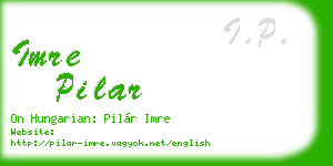 imre pilar business card